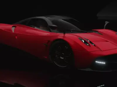 Pagani Huayra 2012 Low-poly 3D model