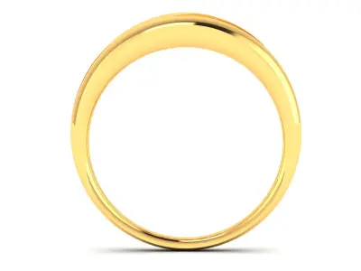 Band 3dm Render Details gold diamond ring with three stones 3D print model