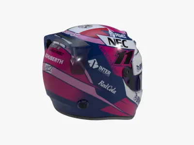 Perez helmet 2019 Low-poly 3D model