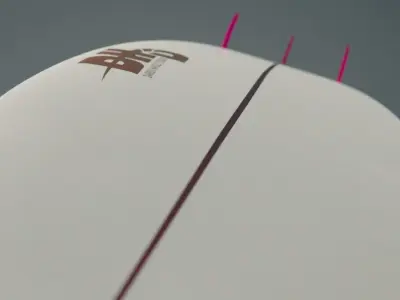 Surf Surfboard Shortboard DHD pro series Low-poly 3D model