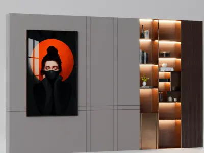 Display Cabinet 3ds max model 3D model