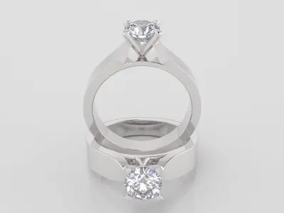 Round 0-75-CT Flat Profile Round Shank Width 3-20mm 3D print model