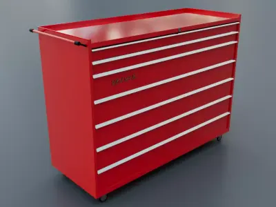 CLARKE DRAWER TOOL CABINET SHORT 3D model