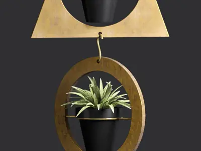  Decorative plant set-19 3D model