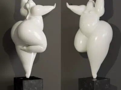 CHRISTIAN PESCHKE Figur Tanzerin 3D model