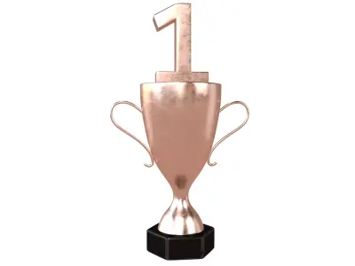 Trophy v4 003 Low-poly 3D model