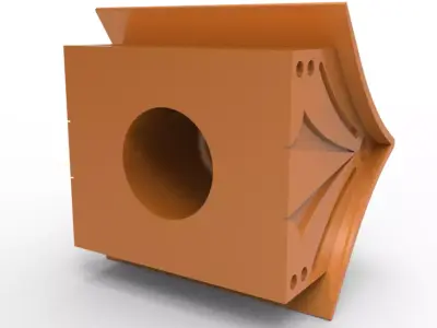 Camper Van Tow Ball Cover Cap Design 4 3D print model