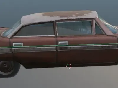 Old Rusty Car 3D model