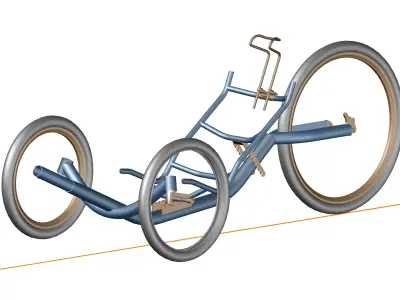 Recumbent Trike Oxygen RF Free 3D model