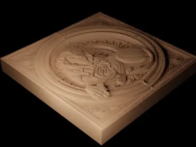 animal CNC 3d Print High Relief Sand Casting 3D print model