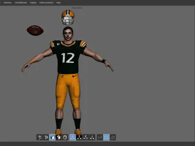 Aaron Rodgers 3D model