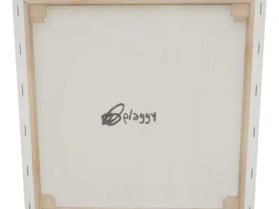 Canvas - Lips Low-poly 3D model