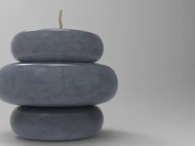 Beal Candle Low-poly 3D model