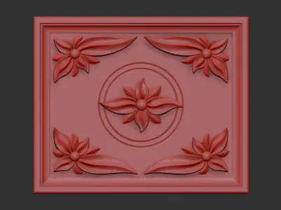 Carved decor for CNC 3D model