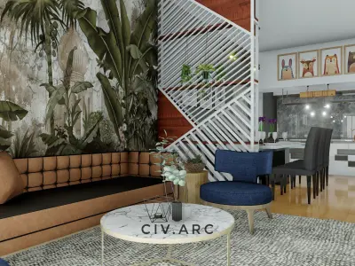 Luxury house interior  3D model