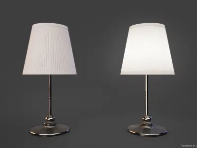 Table lamps PBR Game Ready Low-poly 3D model