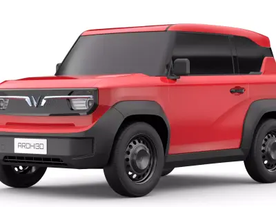 Vinfast VF3 2025 Low-poly 3D model