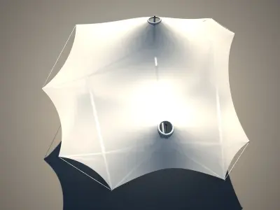 Membrane Tent Roof Low-poly 3D model