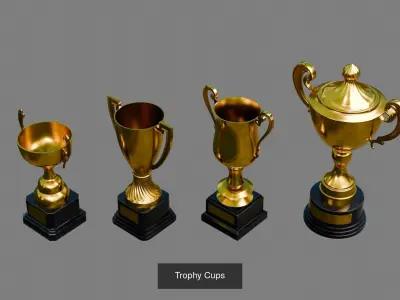 Trophies 3D Model Pack