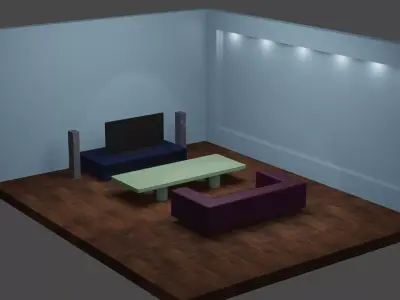 House layout 3D model