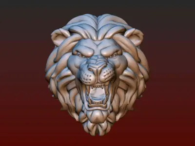 Lion Head 3D print model