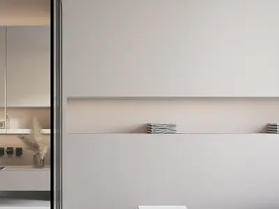 villa Home decoration bathroom Silent 3D model