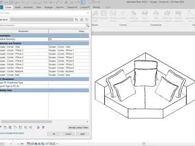 Escape Sofa - Corner by Artefacto 3D model