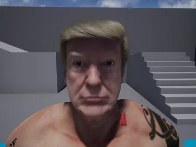 Workout Trump Unreal Engine model--coolgames 3D model