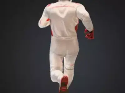 Racing Driver Suit Character High Detail 3D Model 3D model