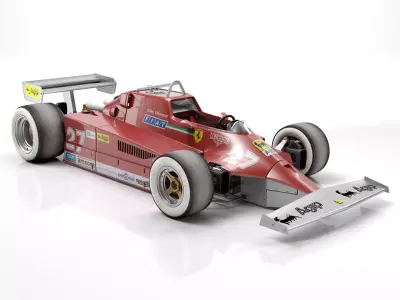 Ferrari F1 126 CK 1980 3D model