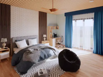 Bedroom Scene 2 3D model