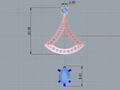 Bulgari pendant stl formats ready for printing  3D print model