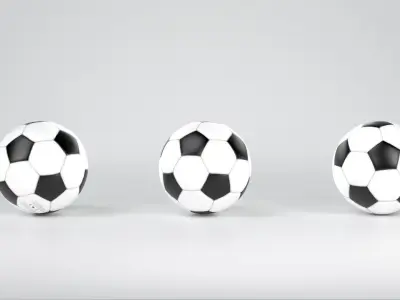 Soccer Ball 40  Low-poly 3D model