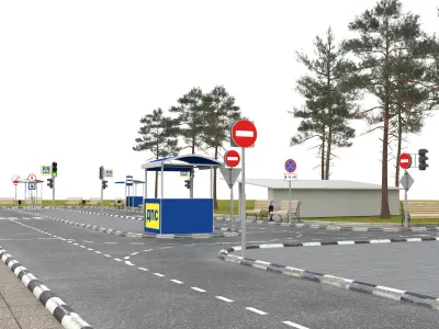 Training auto track 3D model