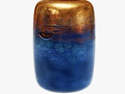 Rouge decor pill stool 3D model