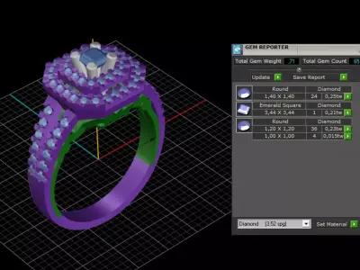 ring woman  3D print model 22