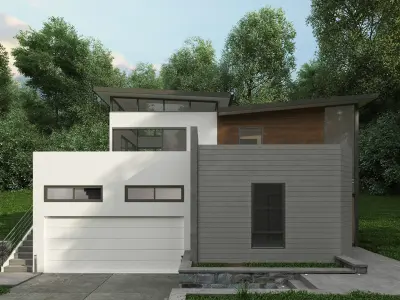 Haning Residential Villa Revit Model 3D model