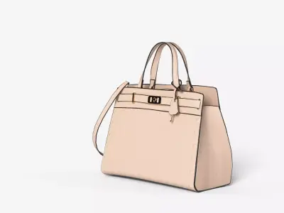 Handbag Purse and Shoulder Bag Low-poly 3D model