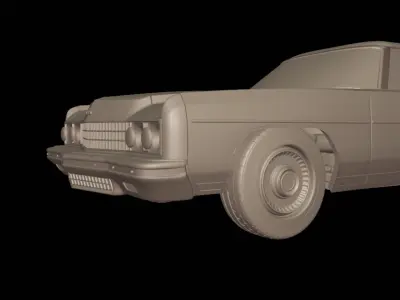 chevrolet caprice convertible 1973 3D print model
