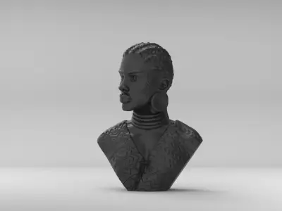 African Woman  3D print model