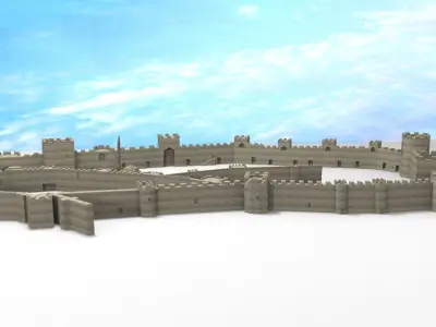 3d Castle mahmure 3D model