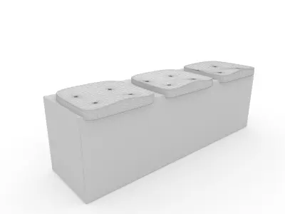 Stadium Seats 7 3D model