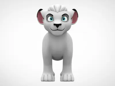 Kimba Cub Low-poly 3D model