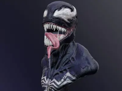Venom 3D print bust 3D print model