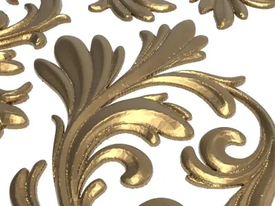 decorative pattern ready for 3D printing 3D model 25