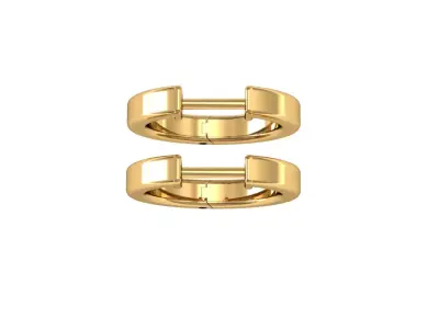 earrings hoop simple 3D print model