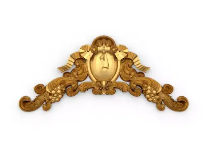 carved classic decorative ornament cnc 3d printing stl 06 3D model