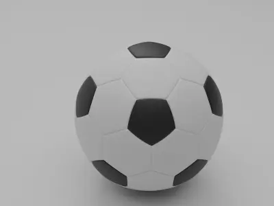Simple Football Ball Free 3D model