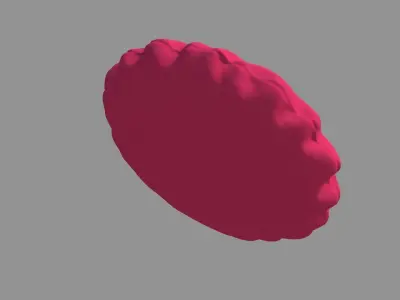 Round Cushion Pillow 3D model