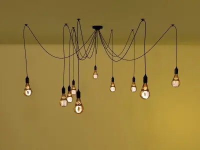 Pendant Chandelier Light Fixture 3D model